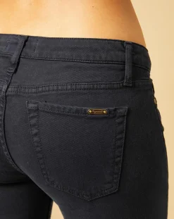 Acquaverde Jean slim 7/8 Scarlett bleu marine