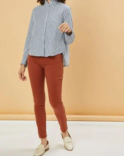 Best Acquaverde Jean slim 7/8 Scarlett camel