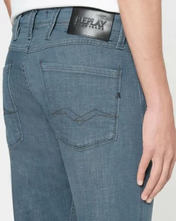 Homme Replay Jean Slim anbass xlite gris moyen