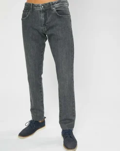 Homme Hackett London Jean Slim Denim Washed gris
