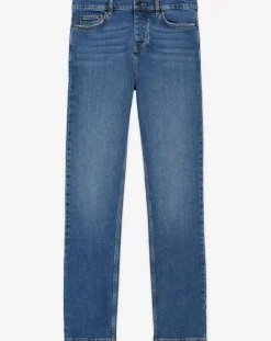 Homme The Kooples Jean Slim délavé bleu denim