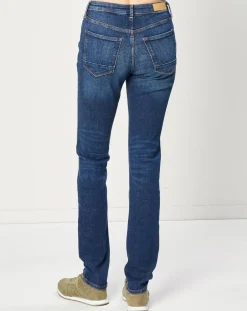 Online Esprit Jean Slim en Toile de coton bleu brut