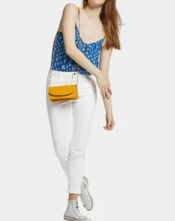 Sale Galeries Lafayette Jean Slim en Toile de coton Mina blanc