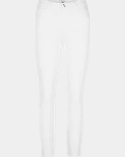 Sale Galeries Lafayette Jean Slim en Toile de coton Mina blanc