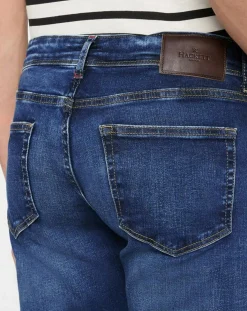 Homme Hackett London Jean Slim Fit Moustache bleu moyen