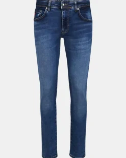 Homme Hackett London Jean Slim Fit Moustache bleu moyen