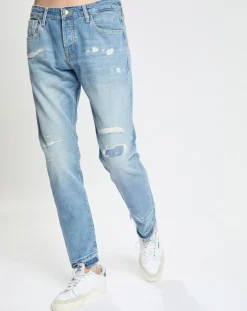 Homme Scotch & Soda Jean Slim Fit Ralston bleu clair