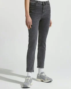 Femme Galeries Lafayette Jean Slim gris