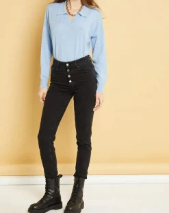 New Acquaverde Jean slim Natural Nevada black stone