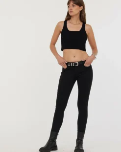 Sale Acquaverde Jean slim Scarlett noir