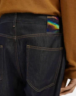 Homme Scotch & Soda Jean tapered bleu brut