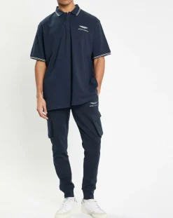 Homme Hackett London Jogging cargo Aston Martin Racing bleu marine