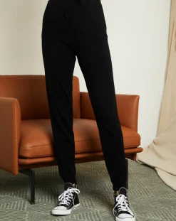 New Miss Cashmere Jogging en Laine & Cachemire Salomé noir