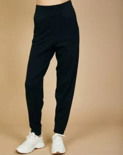 Hot Cashmere Tribu Jogging en Laine Cachemire Olivia noir