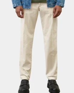 Homme Marc O'Polo Jogging en Velours côtelé Osby stretch écru