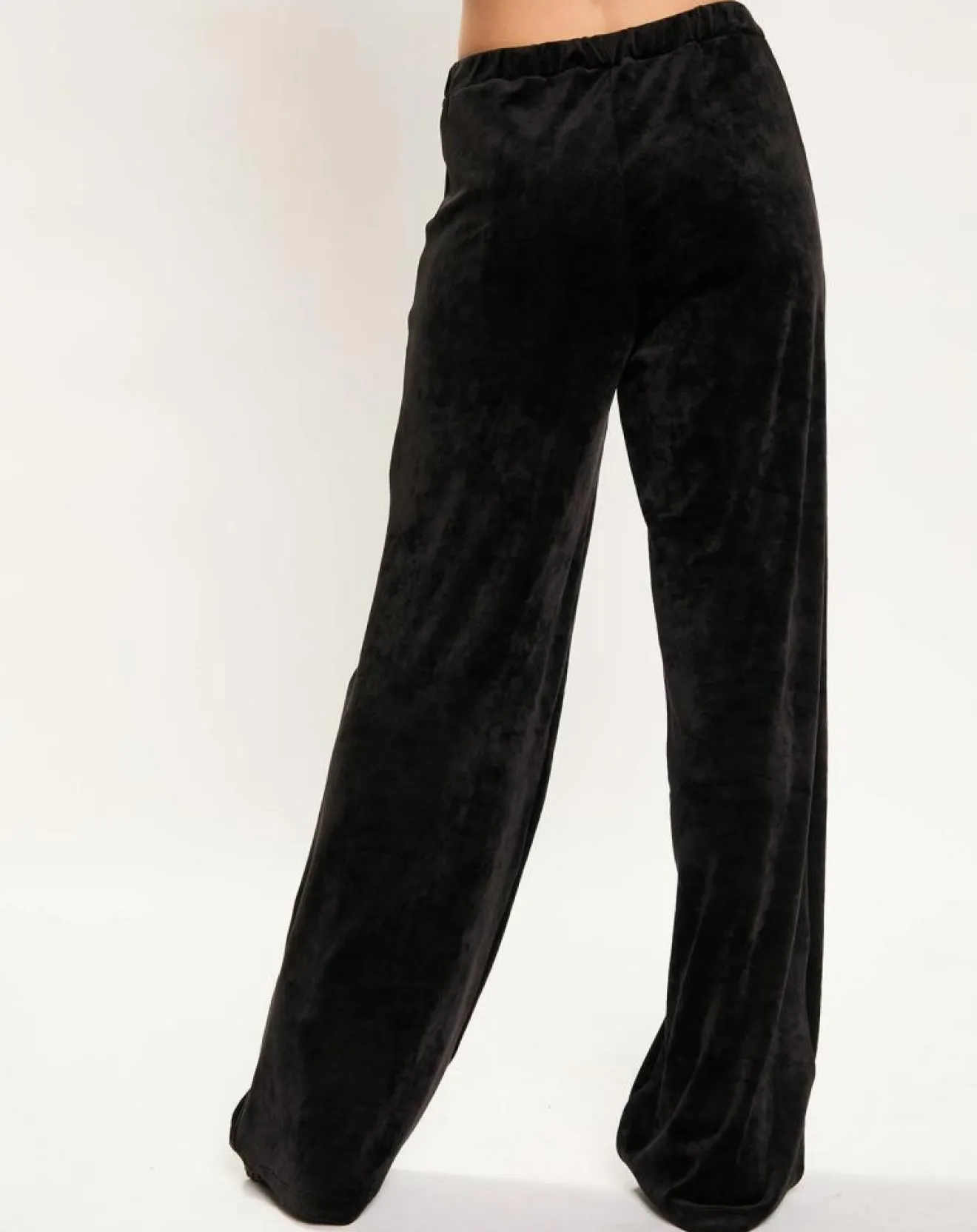 Femme Lauren Vidal Jogging en Velours Zana noir