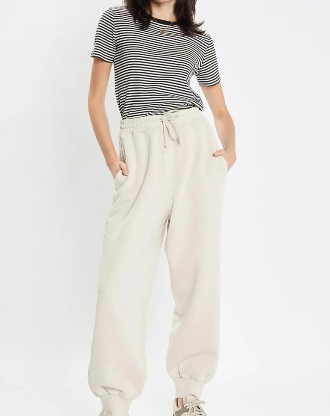 Sale Marc O'Polo Jogging large 90s écru