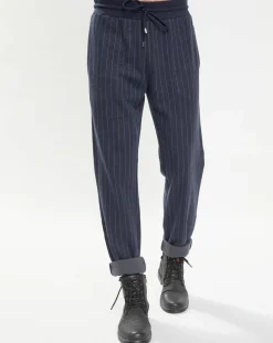 Sale Hackett London Jogging Regular Fit à rayures bleu nuit