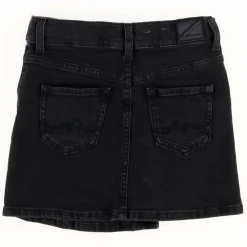 Clearance Pepe Jeans Jupe en Jean Hannah à boutons et asymétrique noire