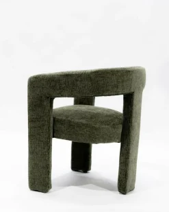 Online Uniqka Lagon - Fauteuil de salon vert en tissu