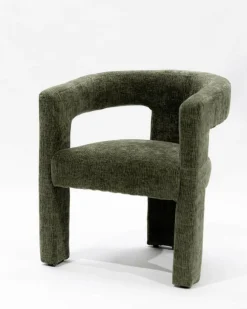 Online Uniqka Lagon - Fauteuil de salon vert en tissu