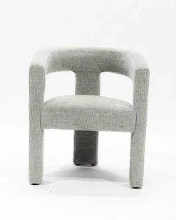 Clearance Uniqka Lagon - Fauteuil de salon gris en tissu design