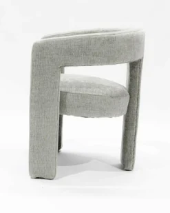 Clearance Uniqka Lagon - Fauteuil de salon gris en tissu design