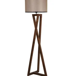 Opviq Lampadaire Arianne noyer - 24x45x166 cm