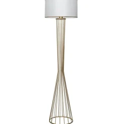 Sale Opviq Lampadaire Ayd blanc/doré - 21x38x155 cm