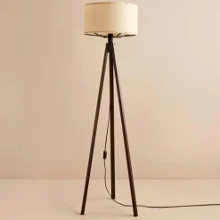 Sale Sheen Lampadaire AYD crème/marron - 140x20 cm
