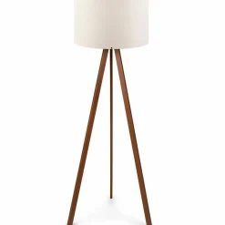 Opviq Lampadaire Ayd écru/marron - 38x140x200 cm