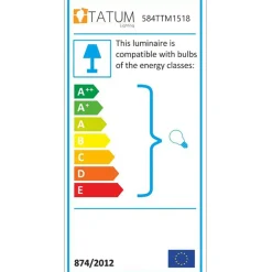 Best Sheen Lampadaire Emek noir/vintage - 30x22x120 cm