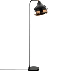 Best Opviq Lampadaire Yildo cuivre/noir - 30x17x120 cm