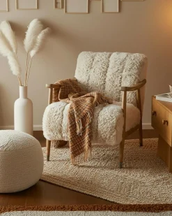 Uniqka Lina - Fauteuil en bois massif