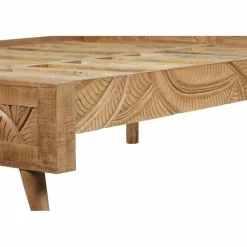 Discount Bois & Chiffons Lit sculpté manguier floria marron - 165x212x110 cm