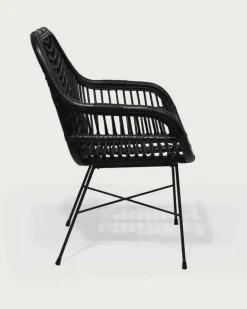 Sale Uniqka Lot de 4 chaises Myko en rotin noir