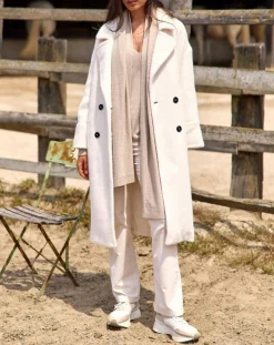 Femme Lauren Vidal Manteau Aska crème