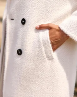 Femme Lauren Vidal Manteau Aska crème