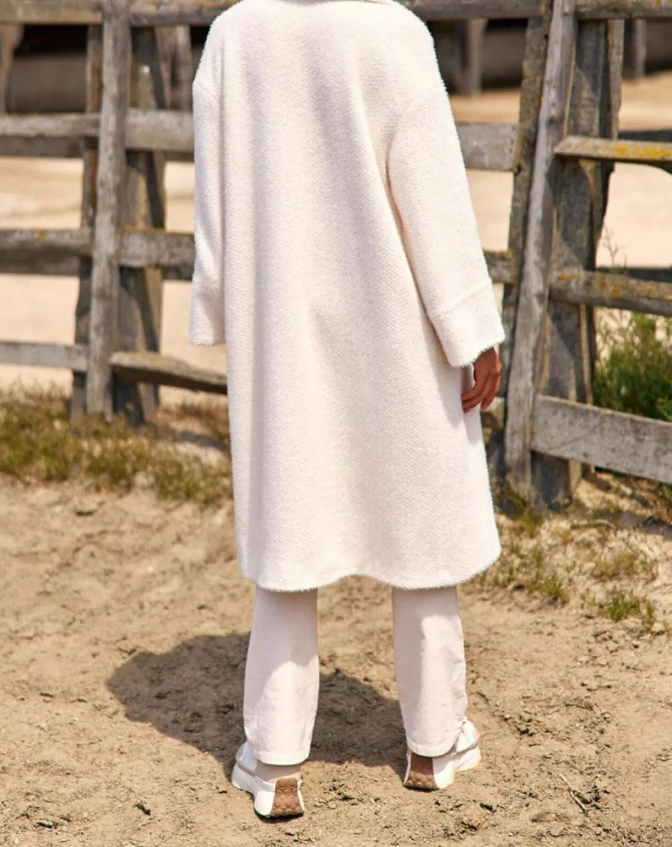 Femme Lauren Vidal Manteau Aska crème