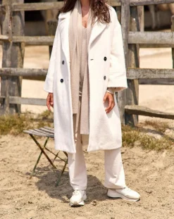 Femme Lauren Vidal Manteau Aska crème