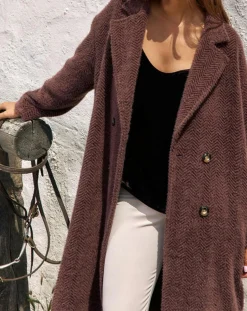 Femme Lauren Vidal Manteau Aska raisin