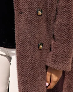 Femme Lauren Vidal Manteau Aska raisin