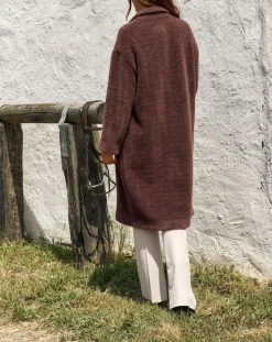 Femme Lauren Vidal Manteau Aska raisin