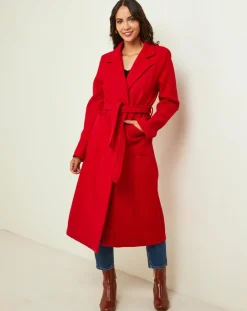 Femme L'Armoire de Suzette Manteau Camélia rouge