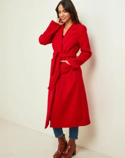Femme L'Armoire de Suzette Manteau Camélia rouge