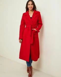 Femme L'Armoire de Suzette Manteau Camélia rouge
