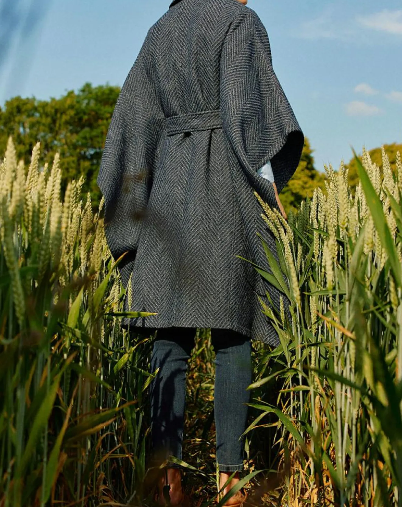 Femme Lauren Vidal Manteau cape Solo nuit