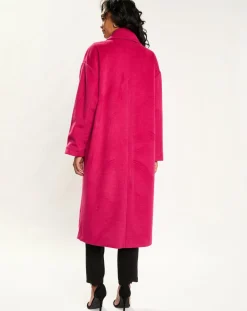 Outlet Lauren Vidal Manteau Emy fushia