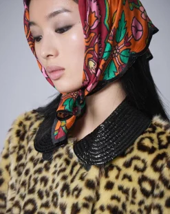 Hot Manoush Manteau en Fausse Fourrure léopard