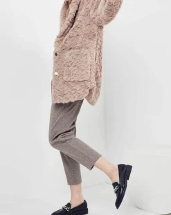 Discount See u Soon Manteau en fausse fourrure Menthe vieux rose